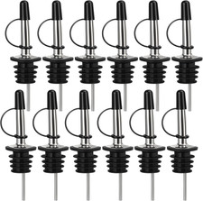 12/24/48/100 Pack Liquor Pour Spout, Stainless Steel Classic Bottle Pourers with picture