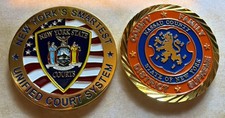 NASSAU COUNTY COURTS OFFICER FAMILY SUPREME DISTRICT CT CHALLENGE COIN NEW YORK picture