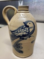 D. Eldreth Salt Glazed Stoneware Bird Jug 7