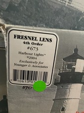 Harbour Lights Fresnel Lens 4th Order HL673 2004 Lighthouse Cert of Authenticity picture