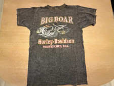 1998 Harley Davidson Big Boar Vintage T Shirt USA Distressed Eagle Biker Tee M picture