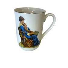Norman Rockwell Bedtime Vintage 1982 Coffee Cup Tea Mug Museum Decorative picture