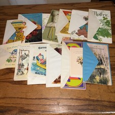 Misc Specialty Novelty  Cards Vtg 1950s, 1960s & 1970s Lot of 14 Unused picture