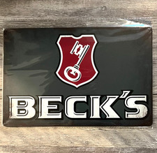 Beck's Beer 8 x 12 Vintage Novelty Metal Sign New picture