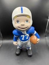 Vintage Atlantic Mold Ceramic Football Player #77 Statue 11” Baltimore Colts picture