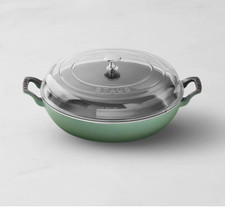 Staub Everything Braiser 3.5 Qt Enameled Cast Iron Dutch Oven Cookware picture
