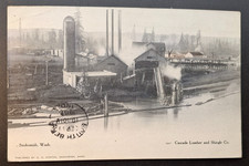 SNOHOMISH WA Cascade Lumber & Shingle Co Postcard 1907 picture