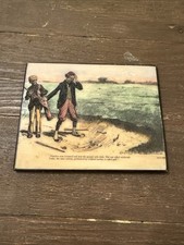 Vintage Golf Sayings Etched Felt Back  Dated 1899 picture