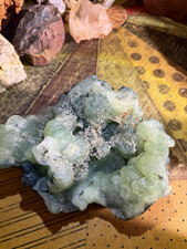  Large Green Prehnite with Epidote 3.1 lbs from Morocco  picture