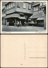 Postcard Frankfurt am Main the Butcher Umbrellas 1929 picture