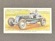 1938 Wills Speed #21 ERA Raymond Mays Racing Car Cigarette Card picture