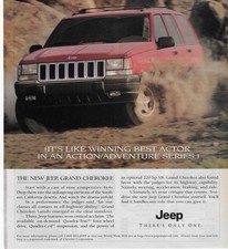 1996 Jeep Grand Cherokee Laredo Magazine ad Wall art Vintage picture