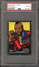 1983 TOPPS A-TEAM WAX PACK WAX PACK B.A. BARACUS PSA 8 picture