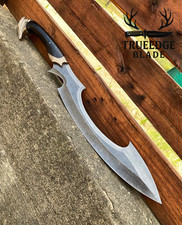 Hand-Forged Curved Fantasy Blade | Unique Gift for Him | Decorative Steel knife. picture