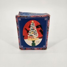 Vintage Polystone Christmas Tree Lamp Ornament  picture