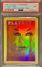 PSA 9 Marilyn Monroe 1995 Playboy Chromium Refractor August 1959 POP 14 (No 10s) picture