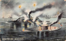 Jamestown Expo Virginia VA 1907 Scott 328 Stamp Military Battle Vtg Postcard V7 picture