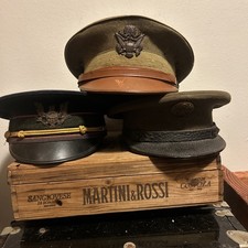 Vintage US Army Visor Hats UNKNOWN Pre WW2???? WW1???? picture