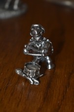 1978 Schmid Fine Pewter Symphony Band TURTLE DRUMMER & DRUM #0043 Figurine picture