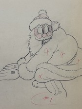 Santa Disney Production Drawing Pair The Night Before Christmas Walt Disney 1933 picture
