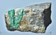 Unique V Shape Emerald Crystal On Matrix From Panjshir Afghanistan 27 Gram picture