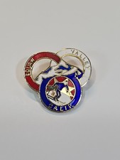 Squaw Valley Ski Badge Pin California Snow Skiing Red White & Blue Circles picture