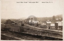 S Main Str Adirondack Mts Santa Clara New York Railroad 1911 RPPC Postcard COPY picture