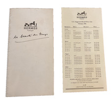 Hermes Watch Horloger Arceau Meteor Nemo Voyage Brochure Price List 1996 J1 picture