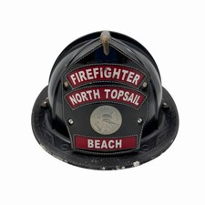 Cairns Authentic 1010 Fire Helmet North Topsail Beach North Carolina Dated 2011 picture