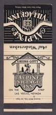 Gruss Gott Alpine Village Inn Las Vegas NV matchcover picture