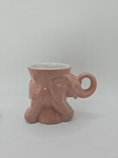 FRANKOMA POTTERY Elephant Mug 1977 Political GOP Collector Series PINK picture