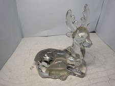 Vintage Bidermann crystal Buck Deer figurine Christmas lodge cabin decor picture