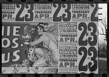 Photo:Lynchburg Virginia 1936 Downie Bros Circus Posters on Building picture