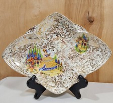 Empire Porcelain England Crinoline Lady Gold Chintz Trim Tidbit Plate 1950s  picture