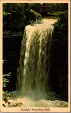 1967 Minnehaha Falls Minneapolis Minnesota Postcard Natural Color Unposted picture