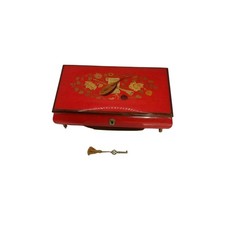 Vtg Italian Sorrento Inlaid Wood Music Jewelry Box Signed Mario Cinnino 10x6x3 picture