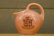 VPI Virginia Tech Blacksburg VA Souvenir Seal Mini Ball Jug Pitcher Pink & Gold picture