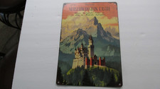 Neuschwanstein Castle Tin Wall Plaque picture