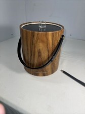 Vint. Morgan Designs Brigade Ice Bucket W/Tongs USA Nice Condition picture