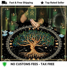 29x29In Altar Tarot Card Tablecloth Divination Tree of Life Tarot Tablecloth picture