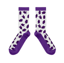 McDonald’s Retro Grimace Pattern Socks - NEW picture