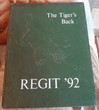 Vintage The Tigers Back South Plainfield NJ High School 1992 Regit Yearbook picture