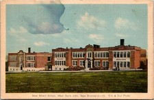 Vintage Postcard NB West Saint John New Albert School 1940s S104 picture