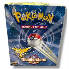 Pokemon TCG Thunderstorm Gift Box Empty Only 1999 Wizards of the Coast WOTC Read picture