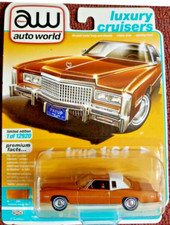 Cadillac, 1975 Eldorado, Gold, Luxury Cruisers, AW Auto World, Die-cast, 1/64 picture