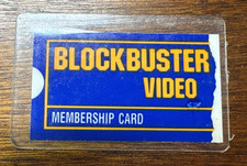 Vintage Authentic Blockbuster Video Membership Card Retro Nostalgia Collectible picture
