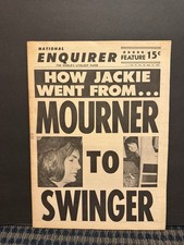 1967 May 14th National Enquirer Newspaper, Jackie Mourner to Swinger  (VRN10J) picture
