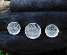 34.55 Cts Natural Crystal Bead Hand carved 16x8.5, 13x8 MM RoundJewelry Making picture