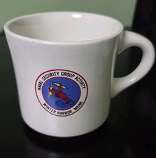 Vintage US Navy Mug NSGA Winter Harbor Maine Ceramic Diner Coffee Cup USA picture