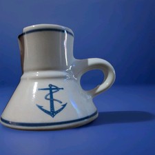Vintage Feltman Langer? Nautical Anchor Mug Ocean Sea Captain “no Spill” picture